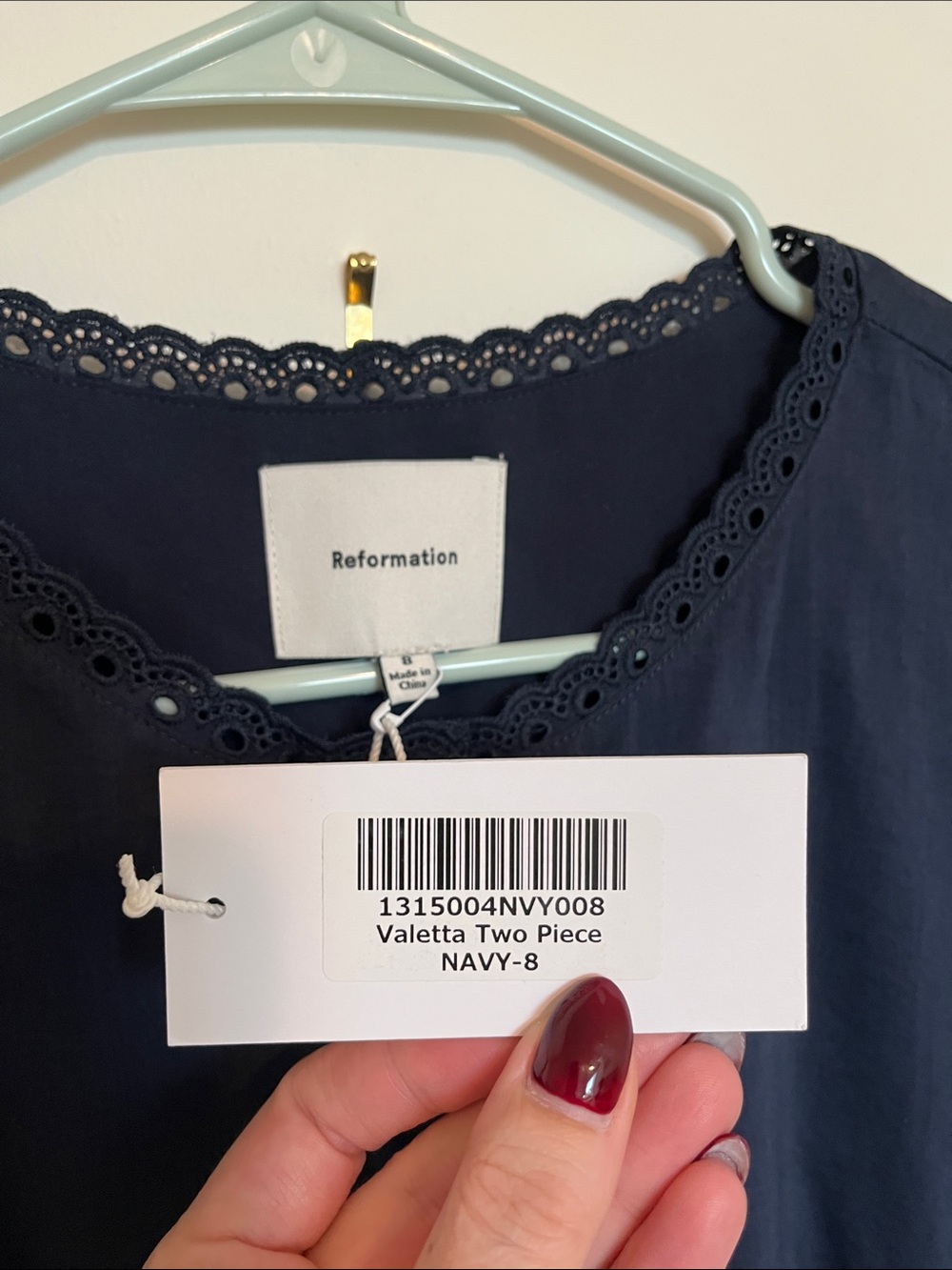 Reformation Valetta Two Piece - Navy - Picture 7 of 16